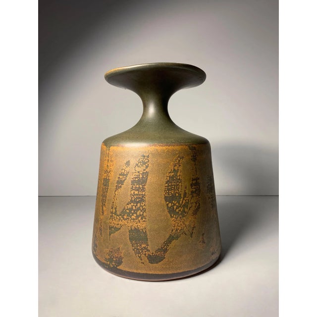 Mid-Century Modern Large Vintage Ceramic Vase by Robert Maxwell for Design West of California For Sale - Image 3 of 7