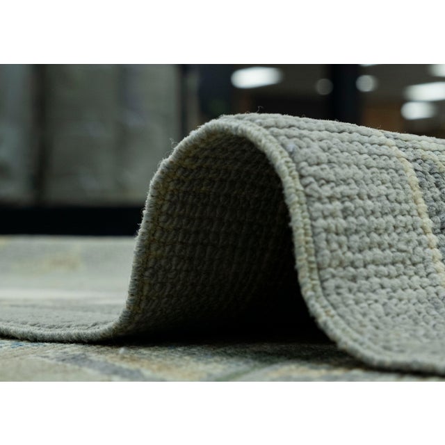 Gray Turkish Oushak Rug 8'8" x 12' #18124 For Sale - Image 8 of 8