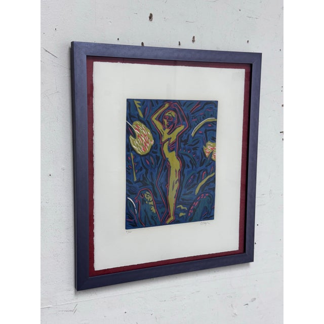 Figurative Carol Doyle "Yellow Dancer" Edition 4 of 20 + Signed For Sale - Image 3 of 12