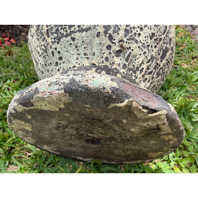 Vintage Volcanic Glaze Terracotta Garden Planter For Sale - Image 10 of 10