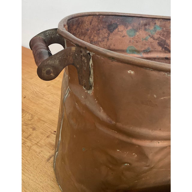 Antique Copper Boiler Tub With Lid For Sale - Image 14 of 18