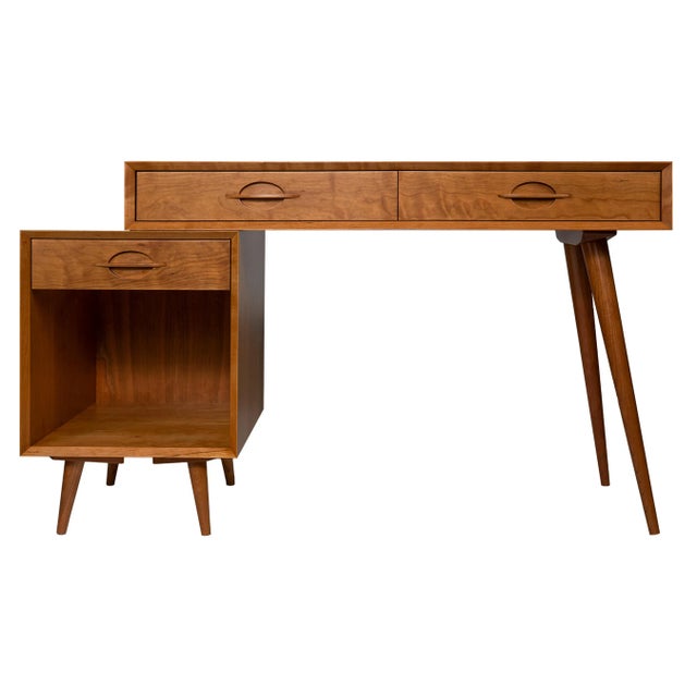 The Ania Mid Century Modern Desk - Set of 2 For Sale - Image 11 of 11