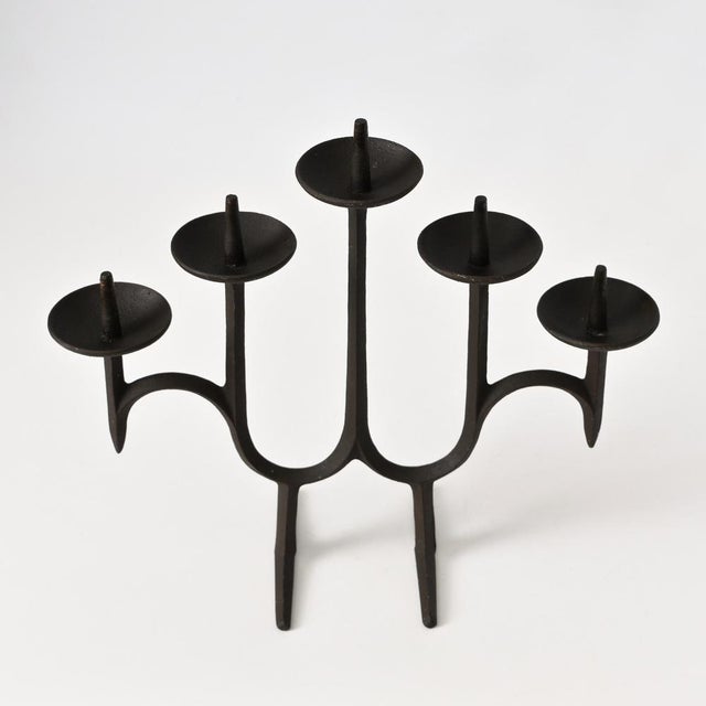 Cast Iron Candleholder by Jens Harald Quistgaard for Dansk, 1960s For Sale - Image 6 of 8