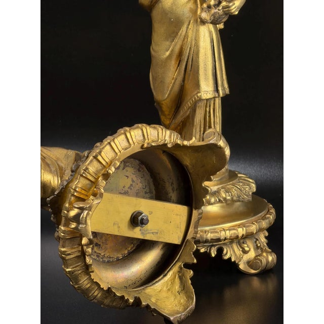 French Empire Revival Gilt Bronze Figural Candelabras, Late 19th Century, Set of 2 For Sale - Image 16 of 18