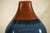 Pair of Artisan Ceramic Vases in Midnight Blue, Pre-Drilled for Lamp Conversion For Sale - Image 4 of 12
