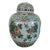 Large 19th Century Chinese Famille Vert Porcelain Vase Jar For Sale