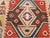 Vintage Turkish Tribal Kilim Runner, Handwoven Wool, Geometric Caucasian Pattern, Blue & Red, 3x8 For Sale - Image 16 of 17