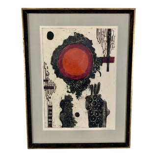 Marta Palau Mid-Century Print Titled "Tonatiuh" For Sale