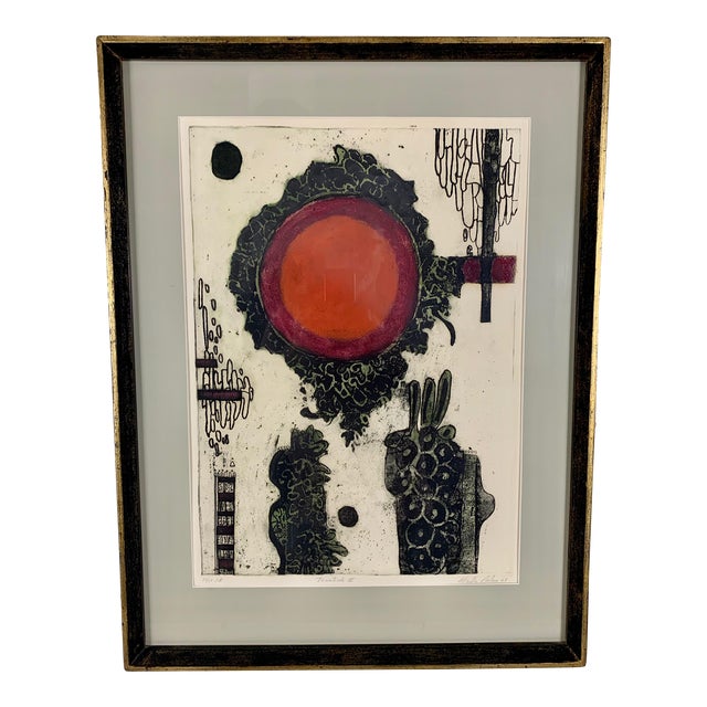 Marta Palau Mid-Century Print Titled "Tonatiuh" For Sale