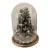 Miniature Vintage Handmade Christmas Tree With Lights in Dome, For Sale