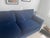 Contemporary Crate & Barrel Axis 88” Two-Seat Sofa | Kent Fabric in Admiral Performance Velvet | Professionally Enhanced Cushions For Sale - Image 3 of 4
