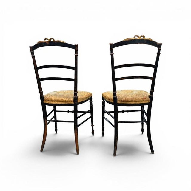 French Giltwood Salon Side Chairs, Set of 2 For Sale - Image 13 of 18