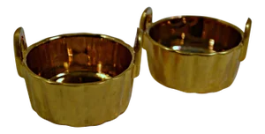 Antique Nippon Porcelain Open Salt Cellar - a Pair