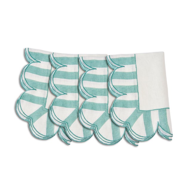 It's impossible not to have fun with our candy-colored, scalloped napkins. Crafted with 100-percent linen, choose-your-own...