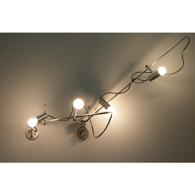 Model 1144 Wall Lamps by Tito Agnoli for O-Luce, 1950s, Set of 2 For Sale - Image 9 of 15