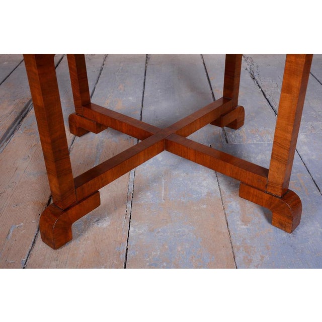1920s Art Deco Table in Walnut attributed to Halabala for Up Závody, Czech, 1920s For Sale - Image 5 of 10
