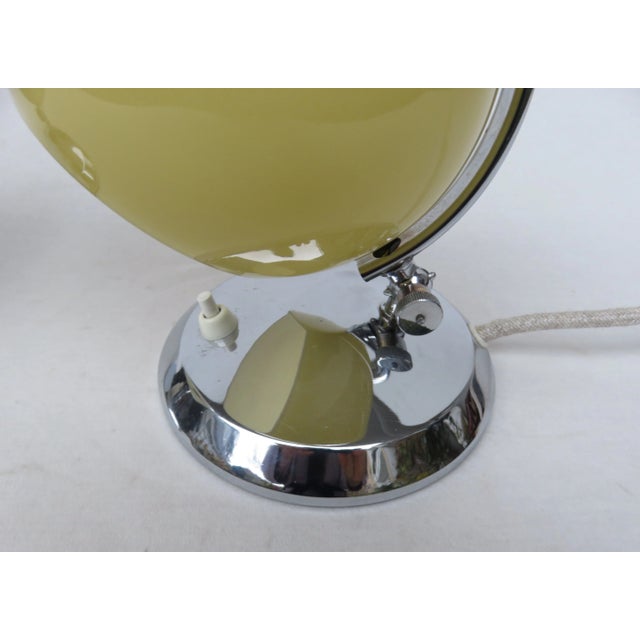 Art Deco Brass and Hand-Blown Glass Table Lamps, 1930s, Set of 2 For Sale - Image 15 of 17