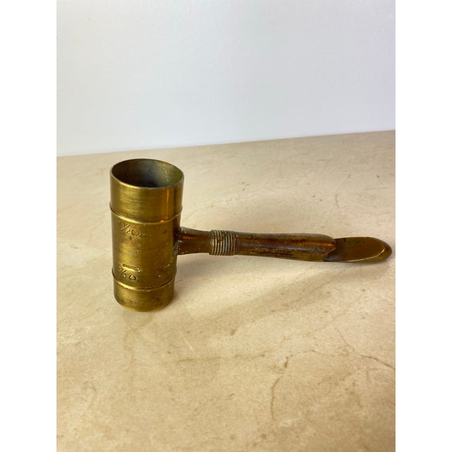 Vintage barware piece by Chase Brass & Copper Co., marked with their signature centaur archer trademark and "Chase USA." A...