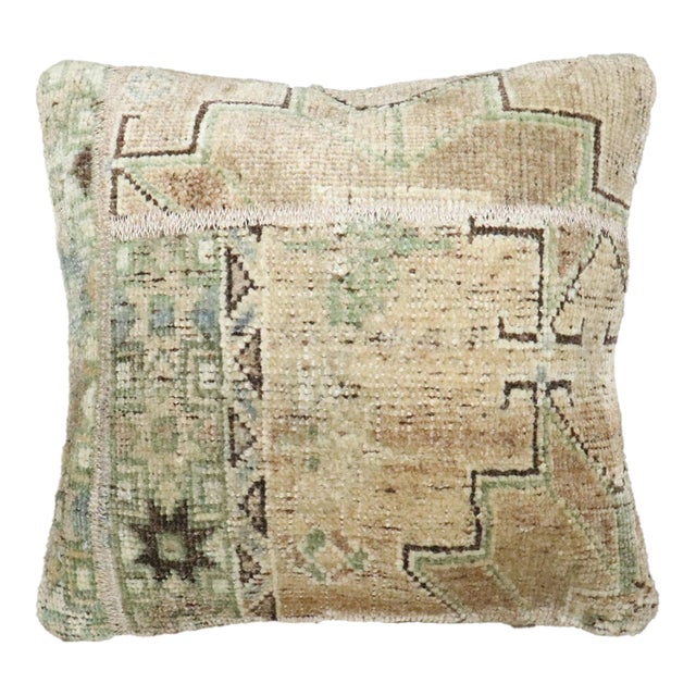 Square Early 20th Century Turkish Rug Pillow For Sale