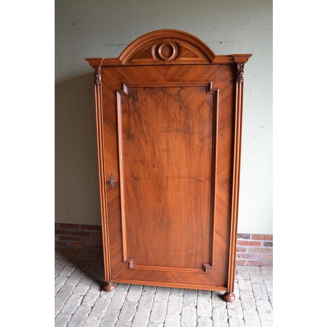 Art Deco Mahogany 1-Door Arch Cupboard For Sale - Image 10 of 10