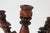 Rustic Spanish Revival Style Carved Wood Five Arm Candelabra For Sale - Image 10 of 12