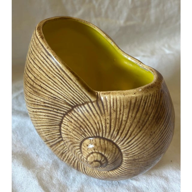 California Coastal Chic Ceramic Seashell Planter, Signed by the Artist For Sale - Image 11 of 11