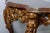 Italian Baroque Style Gilt Wood Console Table Faux Tortoiseshell For Sale - Image 4 of 12