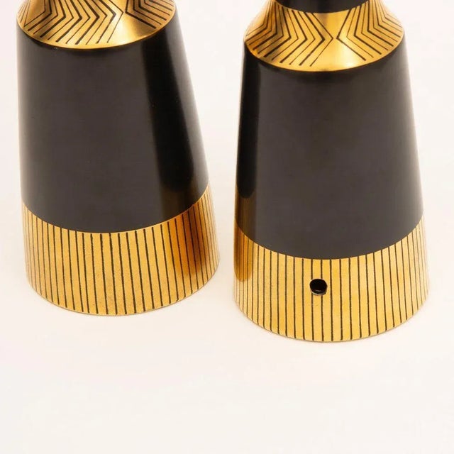 Ceramic Mid-Century Table Lamps from Crown Devon, 1950, Set of 2 For Sale - Image 7 of 9
