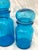 Glass Vintage Pair of Belgium Blue Apothecary Bottles For Sale - Image 7 of 8