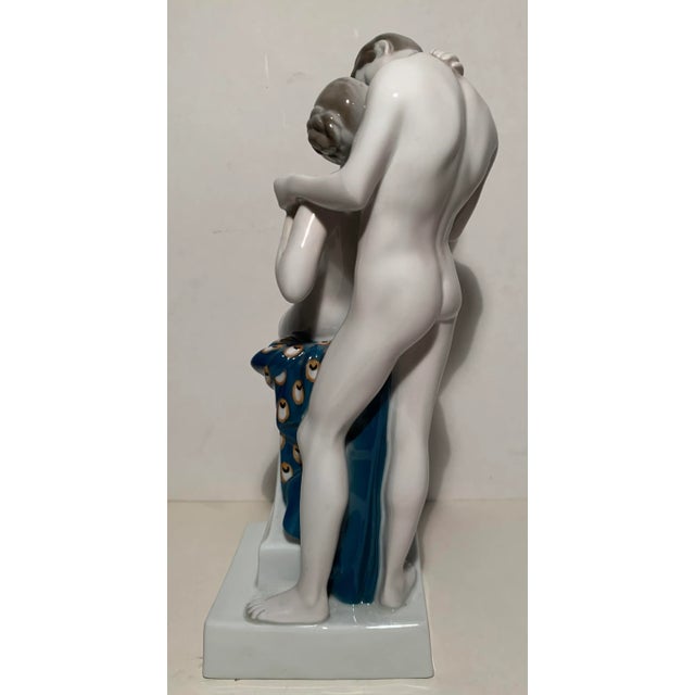 Antique 1918 Rosenthal "Spring of Love" Porcelain Statue For Sale - Image 4 of 11