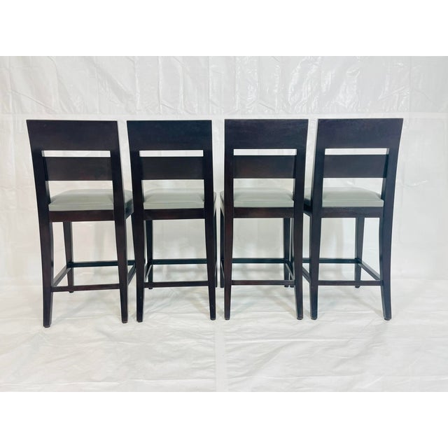 Brown Set of 4 Christian Liaigre “Archipel” Counter Stools for Holly Hunt, Usa For Sale - Image 8 of 18