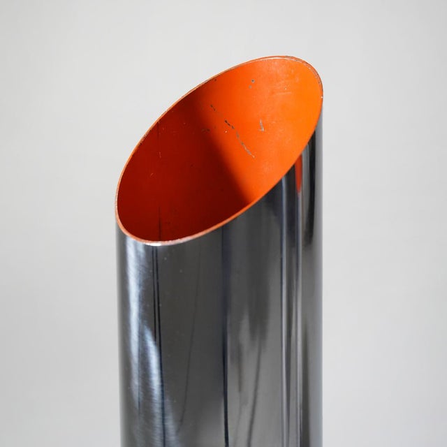 Chrome-Plated Metal Umbrella Stands, 1970s, Set of 3 For Sale - Image 11 of 14