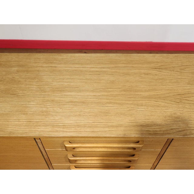 Mid Century Modern Vintage Sideboard Credenza in the Style of Uniflex Danish Style For Sale - Image 9 of 15