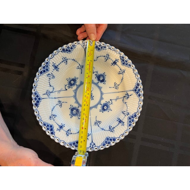 Late 20th Century Royal Copenhagen Blue Fluted Full Lace 4-Piece Place Setting (Excellent) _Place Setting #1 For Sale - Image 15 of 15