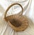 Vintage Wicker/Willow Gathering Basket For Sale - Image 4 of 9