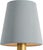 Transitional Visual Comfort Signature 4" Blue Linen Empire Shade For Sale - Image 3 of 3
