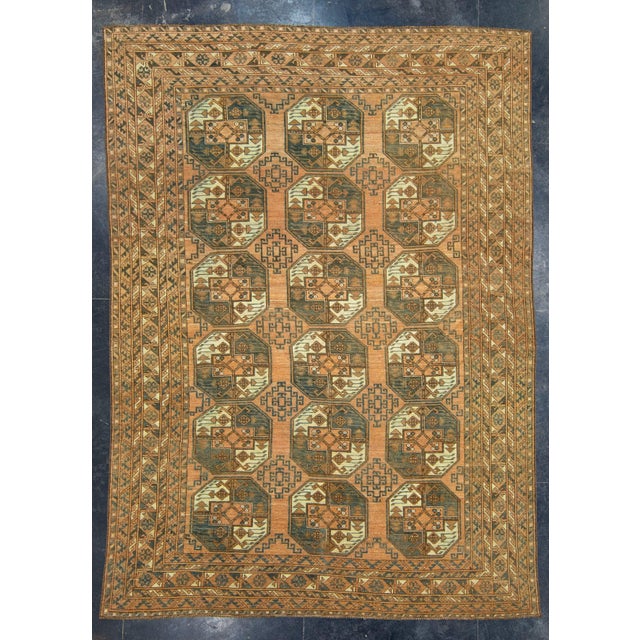 Brown Turkish Vintage Rug 7'5" x 10'2" #17083 For Sale - Image 8 of 8