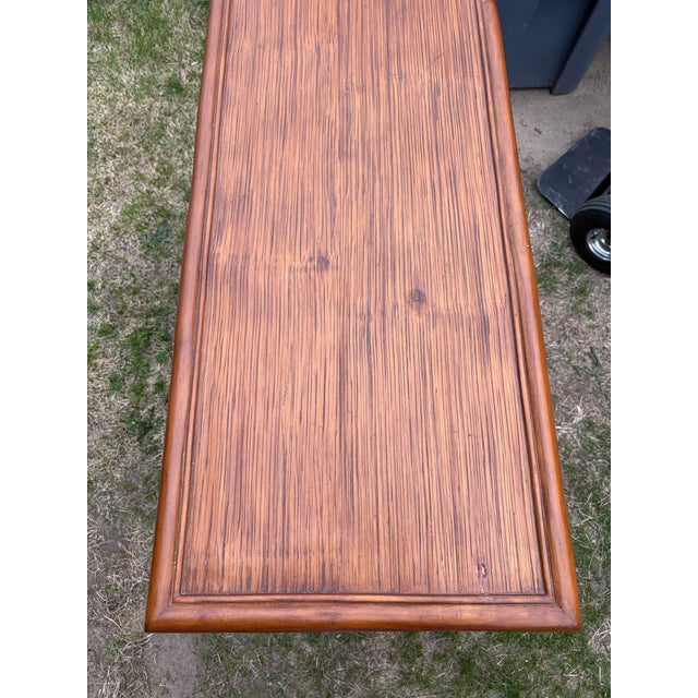 Late 20th Century Late 20th Century Rattan 7 Drawer Bachelor Chest of Drawers For Sale - Image 5 of 9