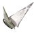 Beautiful and large, vintage Murano hand blown Italian art glass clear glass sail with topaz gray boat sculpture. The...