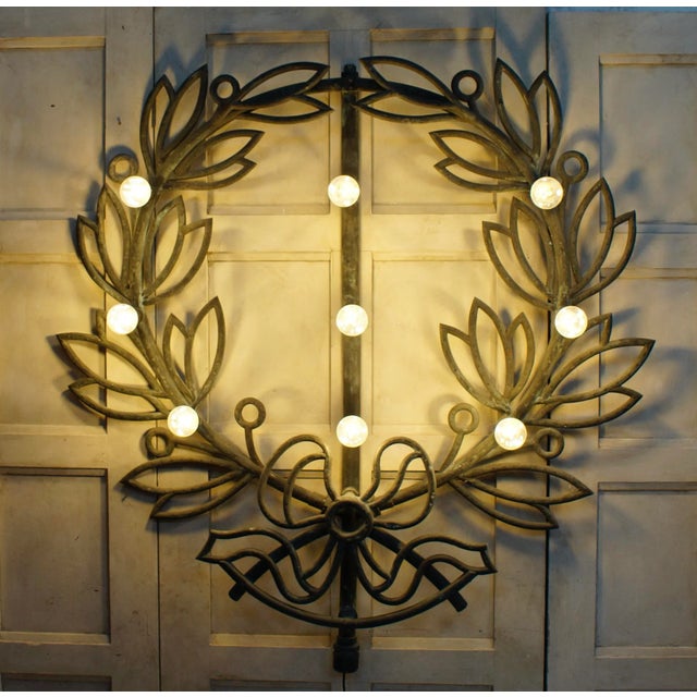 Copper Antique Copper Architectural Element Wall Light, 1900 For Sale - Image 8 of 10