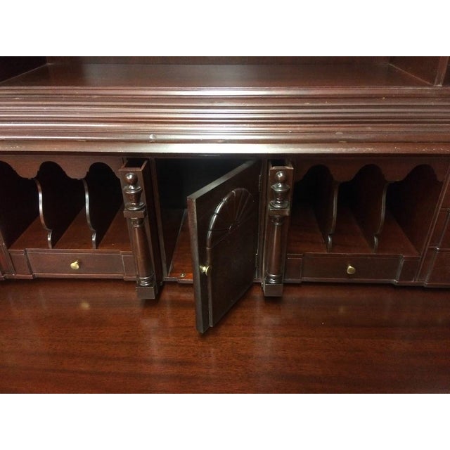 Vintage Secretary Desk, Blind Door Mahogany Secretary Desk For Sale - Image 14 of 17