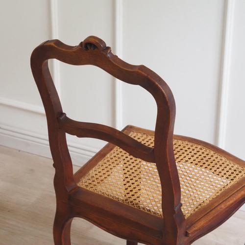 Brown French Rococo Chairs with Viennese Caning, 1900, Set of 2 For Sale - Image 8 of 14