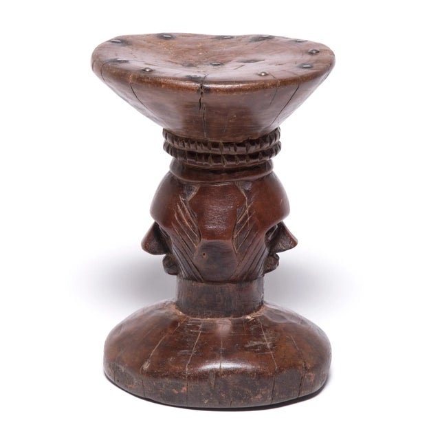 The Yaka people of the Democratic Republic of the Congo used stools to emulate their more favored arts, masks and figural...