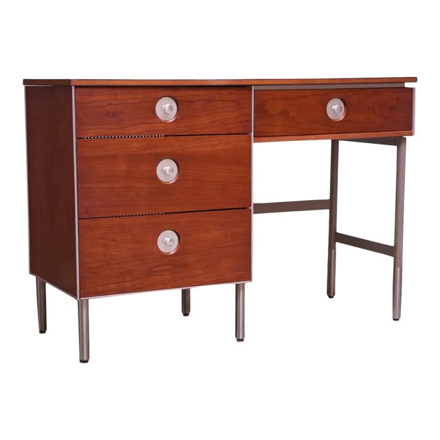 Raymond Loewy for Hill-Rom Single Pedestal Student Desk For Sale