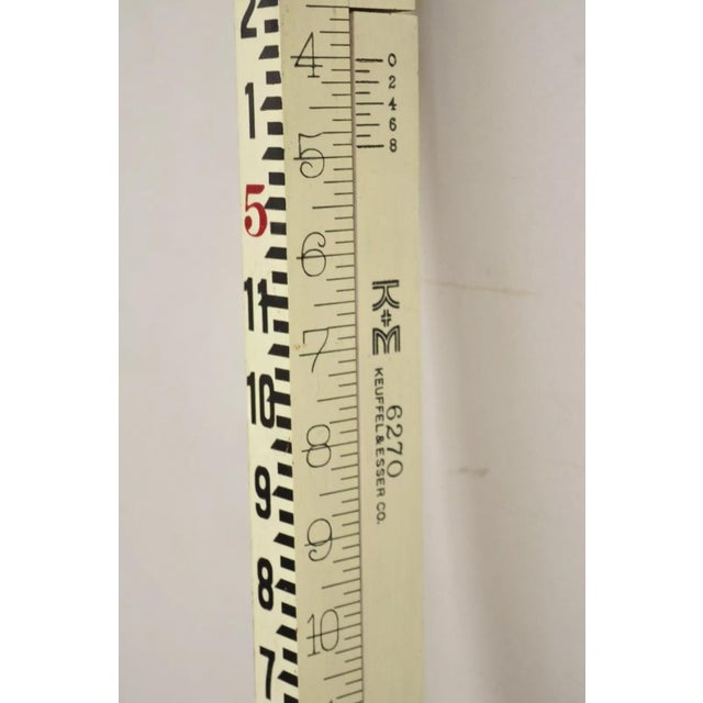 Early 20th Century Keuffel & Esser Co Survey Transit Tripod Stand With Case Stick and Accessories For Sale - Image 11 of 12