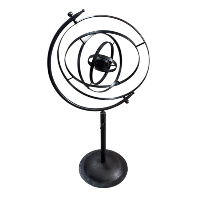 Mid 20th Century Iron Armillary Sphere For Sale