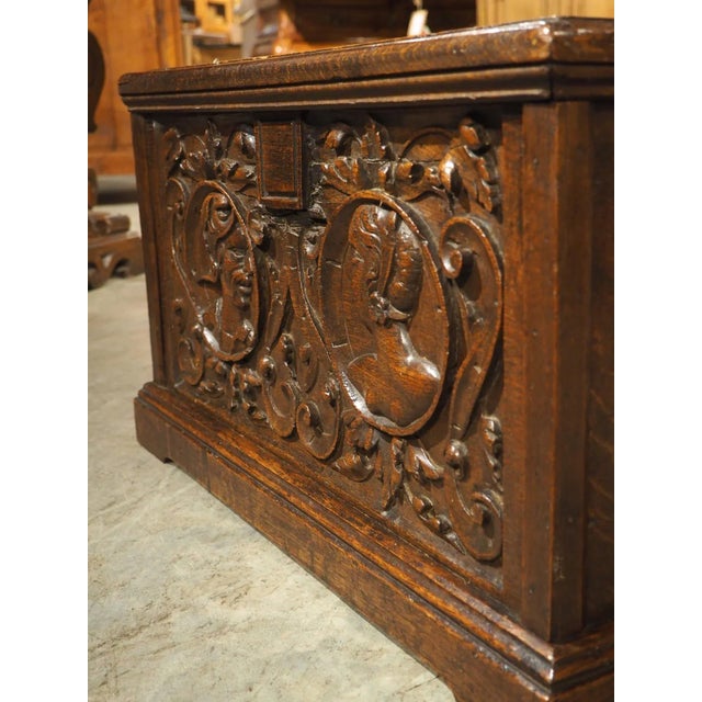 Based on the facing portrait cartouches on the front facade, this chest was most likely presented to a couple for their...