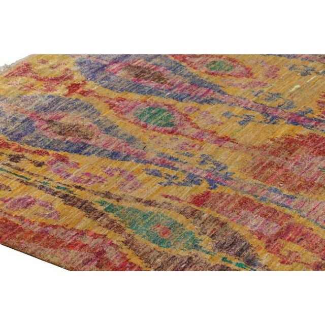 Rug & Kilim’s Modern Classics Rug With Polychromatic Ikats Patterns For Sale In New York - Image 6 of 8