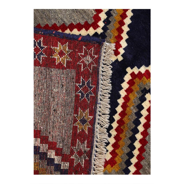 Pasargad Hand Knotted Allover Shiraz Rug For Sale - Image 4 of 4