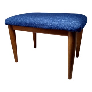 1950s Tilting Teak Ottoman For Sale